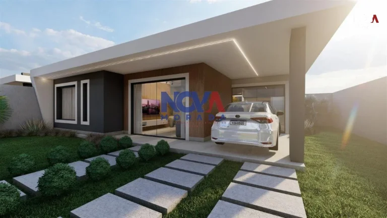 Imagem Com uma arquitetura moderna e sofisticada, essa residência foi construída com os melhores materiai...