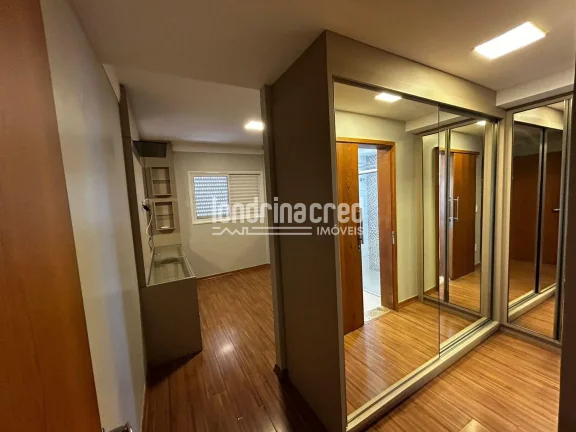 Imagem Apartamento mobiliado no Centro de Cambé com 95m², 3 quartos (1 suíte), sacada com churrasqueira, piscina, salão de festas e baixo condomínio!