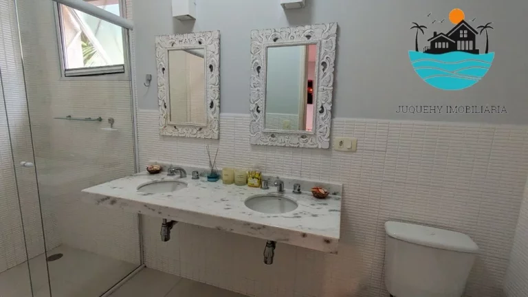 Imagem Casa Aluguel Temporada Juquehy, Casa Juquehy Anual, 80 metros da praia, piscina, churrasqueira, 5 suítes, acomoda 13 pessoas | Juquehy Imobiliária