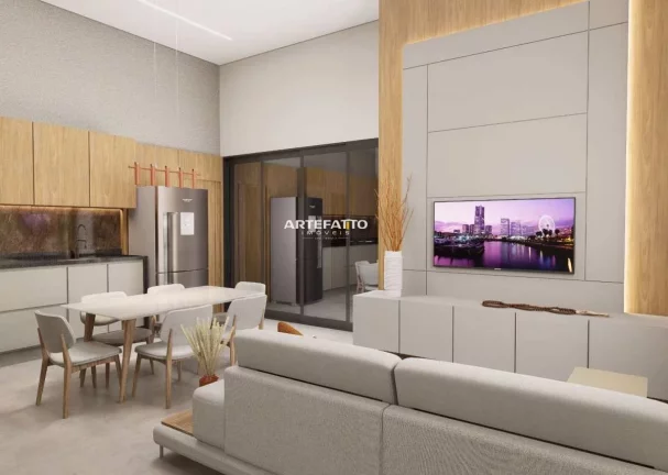 Imagem Casa à venda em Franca, Residencial Piamalim, com 3 quartos, 128m2