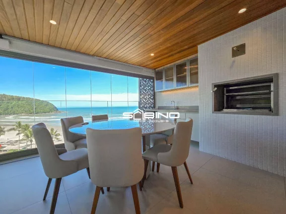 Imagem Apartamento Pé na Areia para Locação, com 4 Dormitórios 4 Suítes 140m² - Riviera de São Lourenço - Bertioga SP