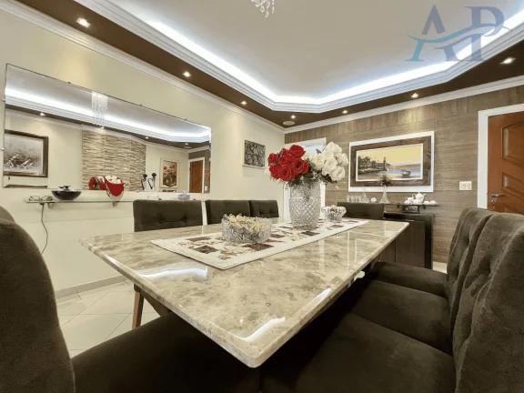 Imagem Apartamento em Praia Grande Frente Mar com 3 Dormitórios