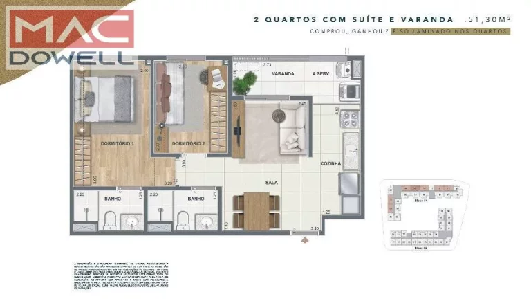 Imagem Aptos de 1 e 2 Quartos - Caminhos da Guanabara - Centro - Niterói/RJ