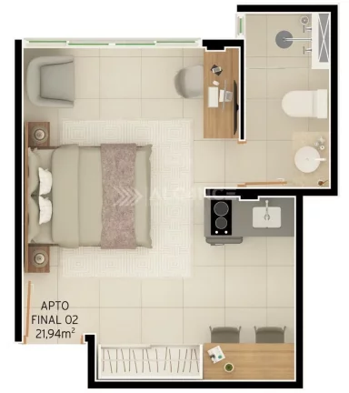 Imagem Flat - 18,55m² - Intermares, Cabedelo/PB
