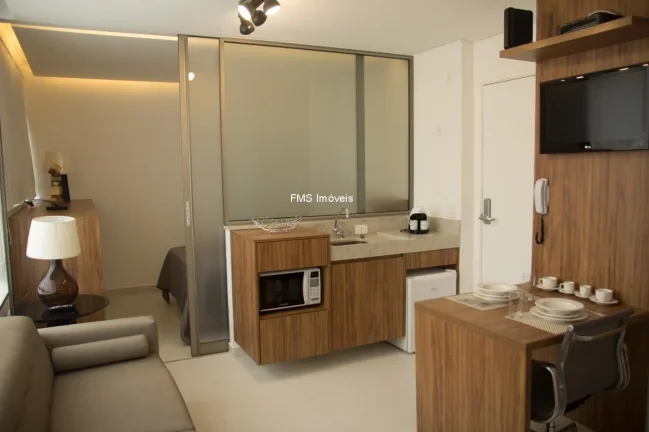 Imagem Apartamento para locação na Vila Nova Conceição: 1 quarto, 1 sala, 1 banheiro e 1 vaga de garagem!