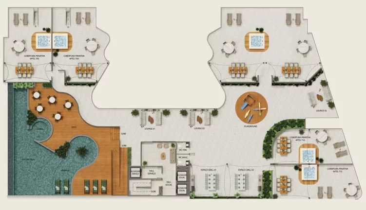 Foto do imóvel: Studio à venda, 41 m² por R$ 648.089, 04 - Intermares - Cabedelo/PB em Não informado
