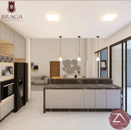 Imagem Casa Térrea Atibaia - 204M², 3 Dorms, 3 Suítes, Closet, 2 Vagas, Lareira.