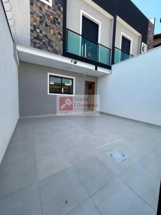 Imagem Sobrado para Locação em Santo André, Jardim Santo Alberto, 2 dormitórios, 2 suítes, 3 banheiros, 1 vaga