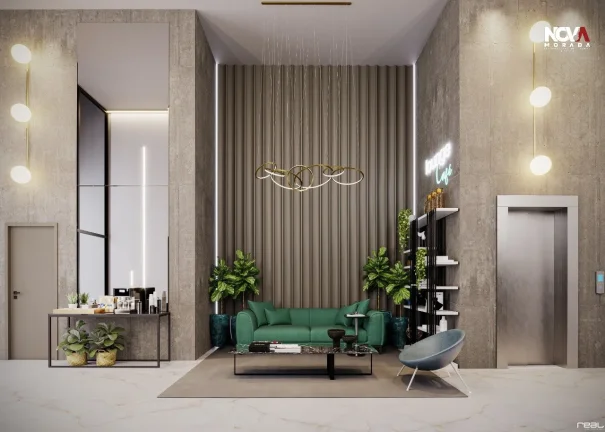Imagem Conheça o Harmony Tenchno Home, um apartamento à venda na Praia de Itaparica, Vila Velha. Este emp...