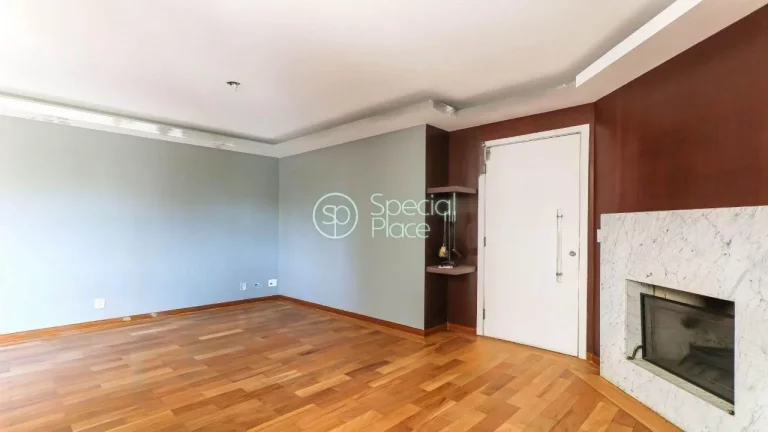 Imagem Excelente apartamento com 140mÂ² na Vila Andrade, Morumbi. Amplo living com lareira e terraÃ§o espaÃ...