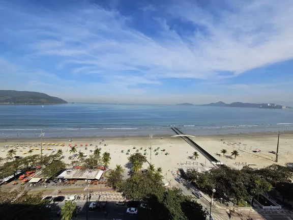 Imagem Apartamento vista mar 130 m² 1 vaga escriturada à venda no Embaré - Santos/SP