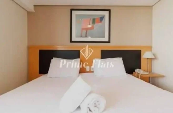 Imagem Flat disponível para venda no Hotel Bienal Suítes, com 28m², 1 dormitório e 1 vaga