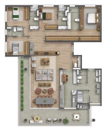 Imagem Apartamento com 4 quartos a venda em Perdizes São Paulo SP, apartment in São Paulo Brazil, apartamento 4 suítes em Perdizes São Paulo SP sp, for sale