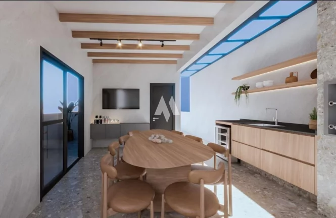 Imagem Casa Sobreposta Alta com piscina no Embaré em Santos