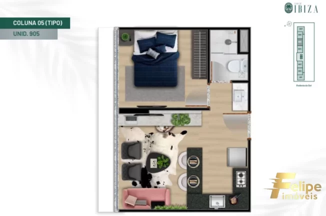 Imagem APARTAMENTO STUDIO NA PRAIA DE ITAPARICA / VILA VELHA - ES