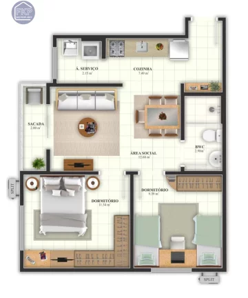 Imagem Apartamento 2 dormitórios!