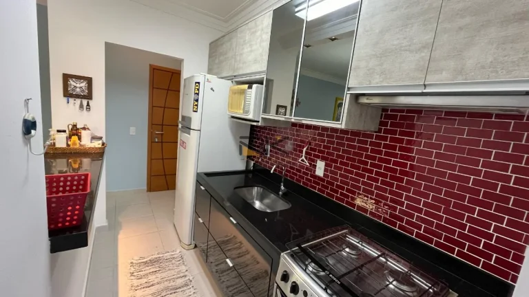 Imagem APARTAMENTO PRAIA GRANDE com 2 dormitórios sendo 1 suíte,1 vaga de garagem,sala 2 ambientes,varanda gourmet com churrasqueira