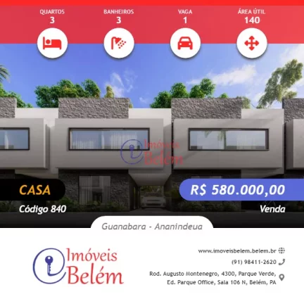 CASAS NA PLANTA DE 3 SUÍTES NO CONDOMINIO SKY PARK
