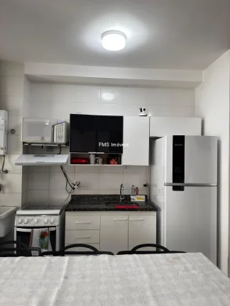 Imagem Apartamento para locação em São Paulo-SP, com 1 quarto, 1 banheiro, 2 vagas.