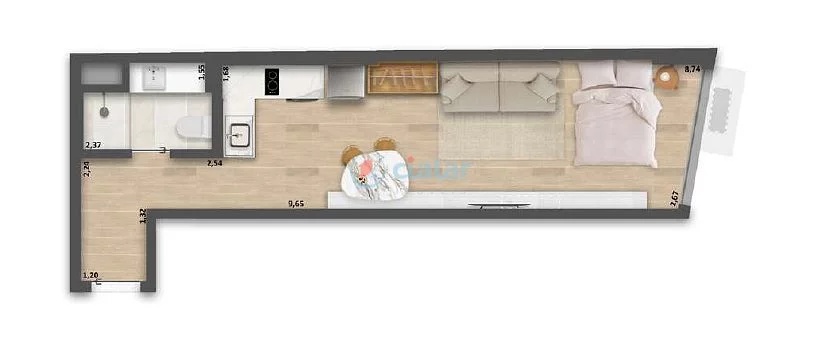 Imagem Apartamento à venda 2 Quartos 65.66M Copacabana Rio de Janeiro - RJ | Be in Rio Tonelero