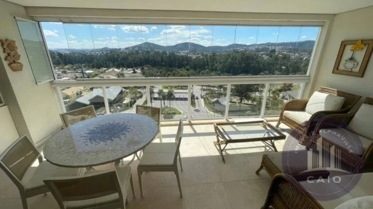 Imagem Apartamento mobiliado aluguel, 181m², 3 suítes - R$ 14.500- Alphaville/SP