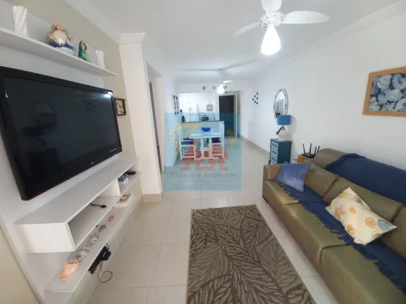 Imagem Apartamento no Centro de Mongaguá - 2 Dormitórios (1 Suíte) - Varanda Gourmet - 1 Vaga de Garagem - R$ 345 mil, Cod: 350