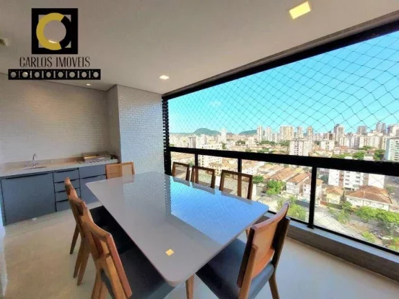 Imagem Vende-se apartamento alto padrão em andar alto na Aparecida - Santos