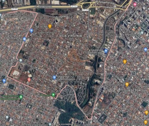 Imagem Área - Ribeirão Preto - Vila Virgínia