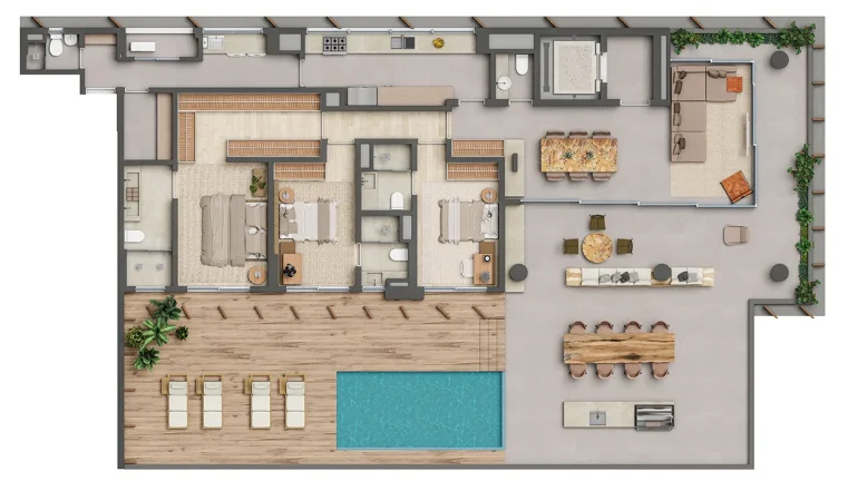 Imagem Apartamento com 209m2, 3 suítes, 3 vagas e depósito privativo, à venda no Itaim Bibi, São Paulo