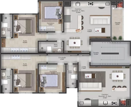 Imagem Apartamento à venda no bairro Nações - Balneário Camboriú/SC
