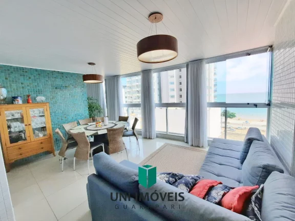 Imagem Apartamento de 130M² com 4 suítes, 2 vagas de garagem, prédio com área de lazer, Praia do morro, Guarapari-ES.