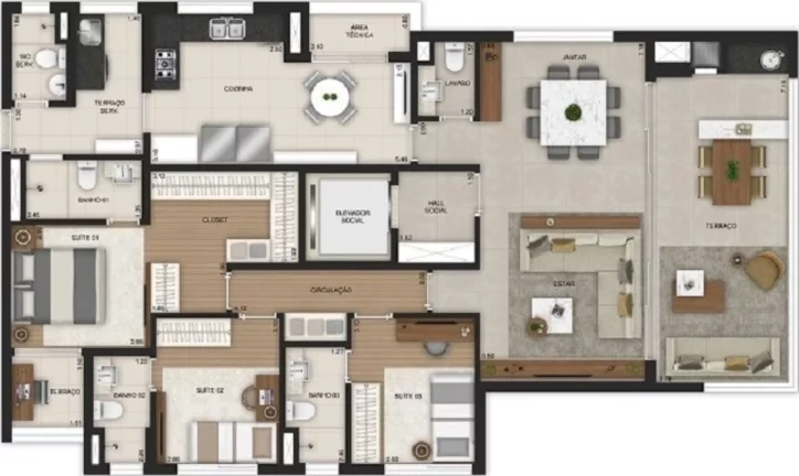 Imagem APARTAMENTO RESIDENCIAL em São Paulo - SP, Brooklin Paulista