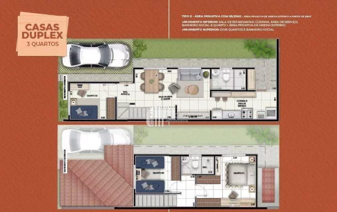 Imagem Apartamento em construção, 2 dormitórios à venda por R$ 155.496,24 - Condomínio RESERVA ALVORADA - Cajueiro - Timon/MA