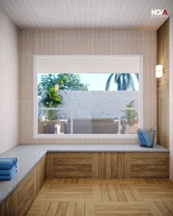 Imagem More hoje mesmo em um belo apartamento de 2 quartos com suíte na quadra da praia de Itaparica. Exce...