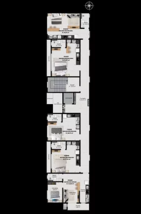 Apartamentos de 1 dormiório e Stúdio em Camobi