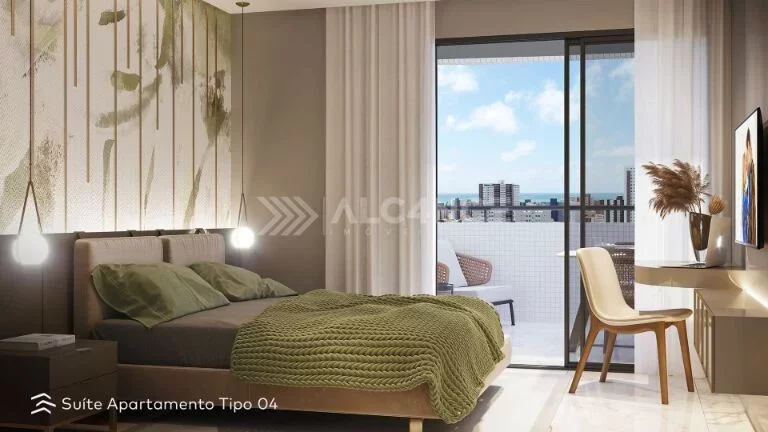 Imagem Apto Alto Padrão - 2 Quartos - 1 Suíte - 68,18 m² - Jardim Oceania, João Pessoa/PB
