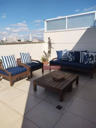 Imagem Magnífica cobertura duplex com 3 dormitórios, 2 vagas à venda, 156 m² por R$ 1.300.000 - Vila Nova Mazzei - São Paulo/SP