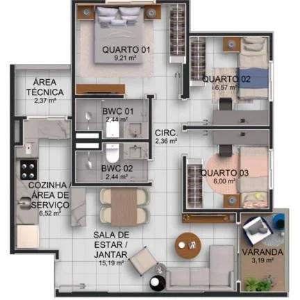 Imagem Apartamento 3 dormitórios para Venda em Teresina, São Cristovão, 3 dormitórios, 1 suíte, 2 banheiros, 2 vagas