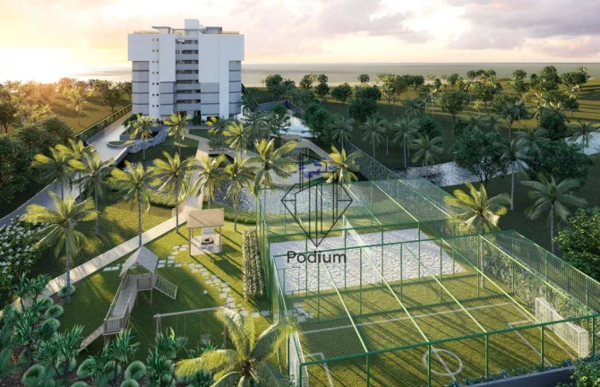 Imagem Cobertura em condomínio fechado estilo resort pé na areia com varanda e jacuzzi privativa - CO0233