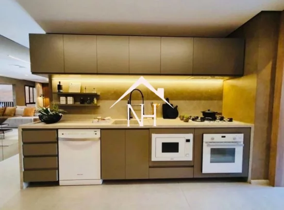 Imagem Apartamento de 147m c/4 dormitórios (2 suítes),2 vagas,terraço gourmet,Academia,Brinquedoteca,Quadra,Piscina Aquecida,churrasqueira,salão de festas
