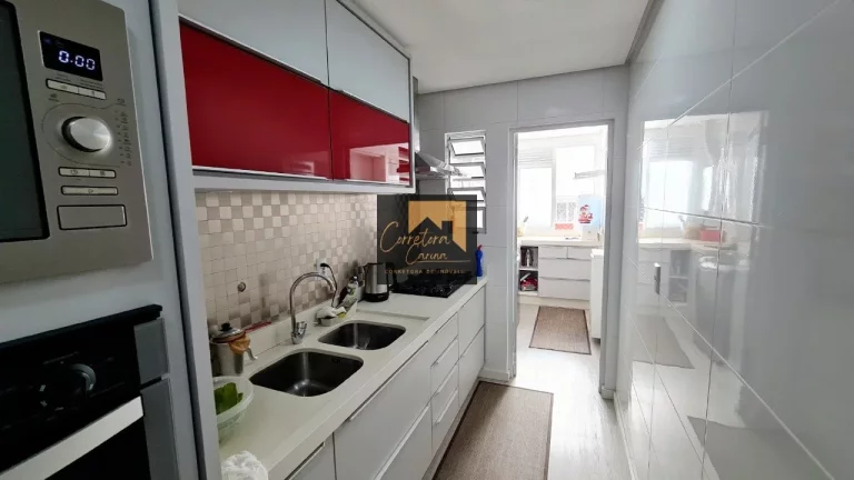 Imagem Apartamento no 7º andar com 111² privativos, vista mar de todos os cômodos, sol da tarde! 3 quart...