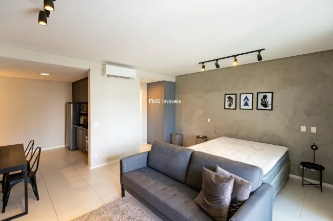 Imagem Apartamento à venda em São Paulo-SP, Itaim Bibi: 1 quarto, 1 sala, 1 banheiro, 1 vaga de garagem, 48m². Venha conferir!