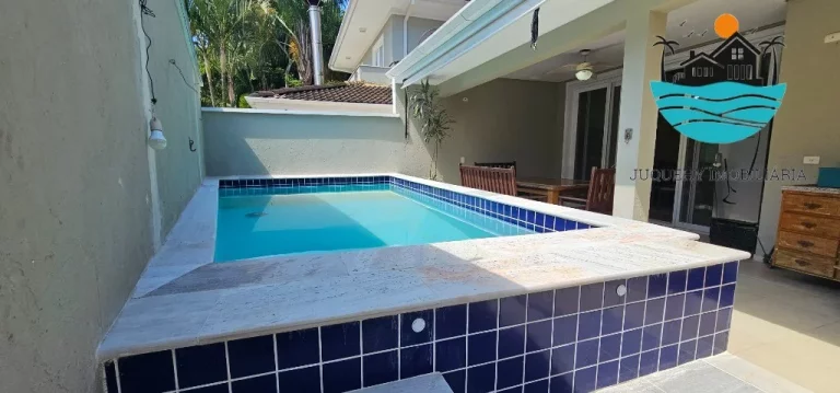 Imagem Aluguel Temporada Juquehy - casa com 4 suítes, 3 vagas, piscina priv. serv. de praia - 150m da praia - Max. 10 pessoas | Juquehy Imobiliária