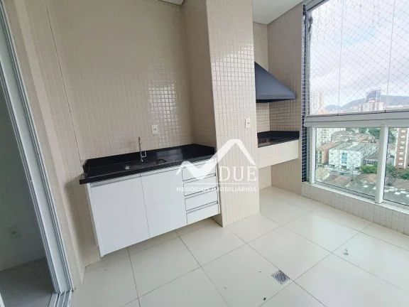 Imagem Apartamento com 3 dormitórios para alugar, 106 m² por R$ 7.500,00/mês - Ponta da Praia - Santos/SP