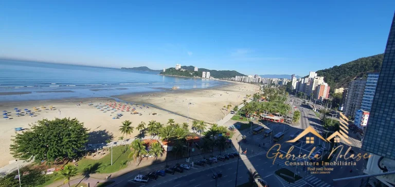 Imagem Seu novo lar está aqui! Kit Mobiliada de Frente para o Mar no José Menino, Santos - R$ 2.550