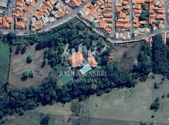 Imagem Chácara 5.000M², (terreno 48.000m² para outros Projetos) PLANA com 2 Casas Germinada idêntica com 3 Quartos Cada casa (todos suítes) 2 Salas, Salão de festas completo, Piscinas, em Laranjal Paulista-SP