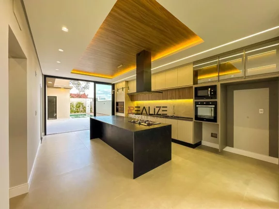Imagem Casa Térrea Alto Padrão em Condomínio Nobre de Indaiatuba – 4 Suítes