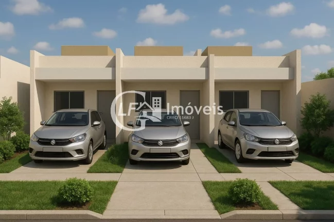 Casa em Condomínio na Cidade de Campo Grande-MS , Jardim Centenário 2 Quartos Minha Casa Minha Vida