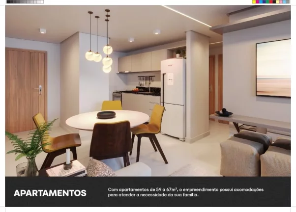 Imagem Apartamento com 3 dormitórios à venda, 67 m² por R$ 534.784 - Intermares - Cabedelo/PB