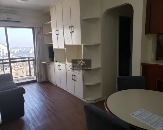 Imagem FLAT 44,00 M PRIVATIVOS SALA 2 AMBIENTES VARANDA VISTA MARAVILHOSA ANDAR ALTO 1 VAGA PISCINA AQUECIDA ACADEMIA 250 METROS AV. PAULISTA